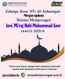 ISRO MI RAJ NABI MUHAMMAD SAW 1444 H/ 2023 M