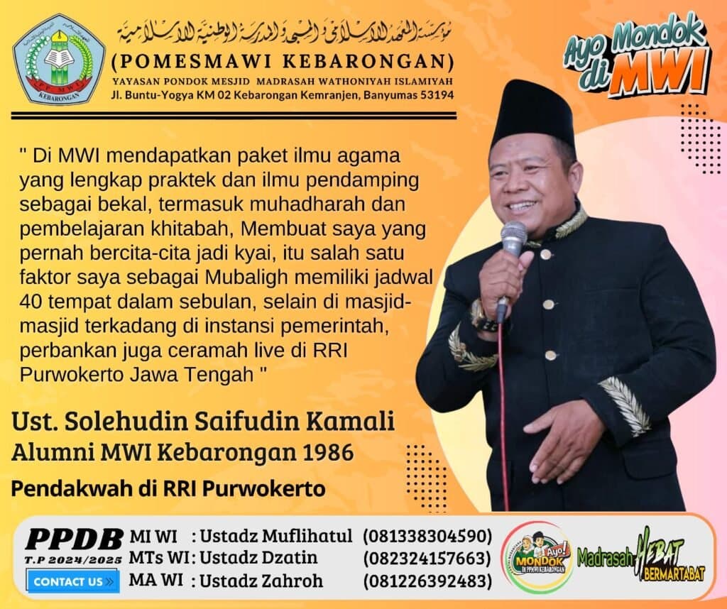 APA KATA ALUMNI (Ust. Shalehudin Saifudin Kamali) Alumni MWI Tahun 1986